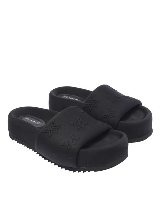 Vic Matié Black Sandals