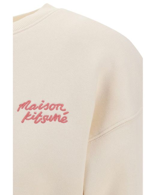Maison Kitsuné White Sweatshirts