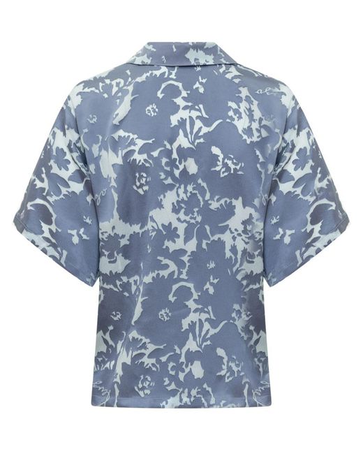 KENZO Blue Flower Camo Pattern Shirt