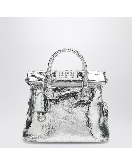 Maison Margiela Gray 5Ac Classique Mini Metallic Bag