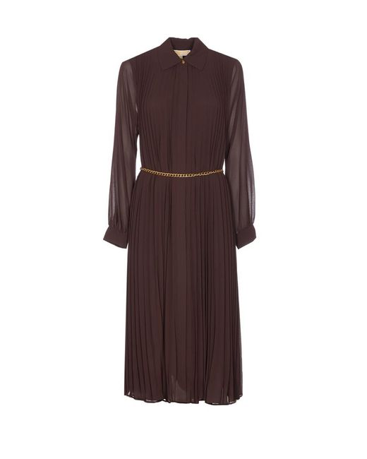 Michael Kors Dress Brown Michael Kors Floral Print Maxi Dress  Brown|MF0800SFGB249