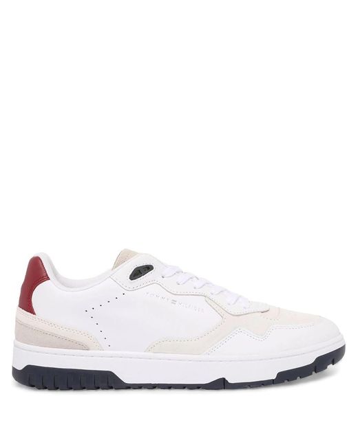 Tommy Hilfiger White Better Basketball Shoes for men