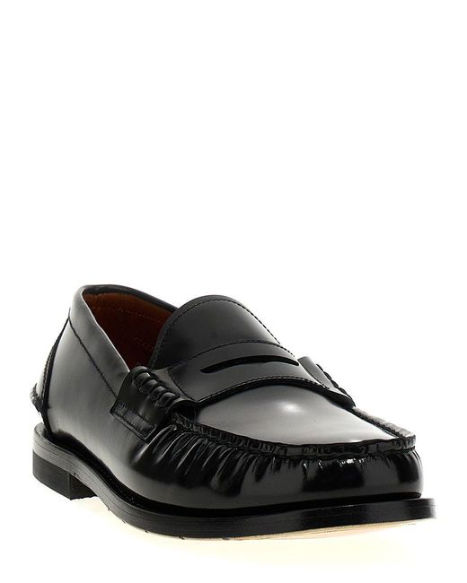 Premiata Black Flat Shoes for men