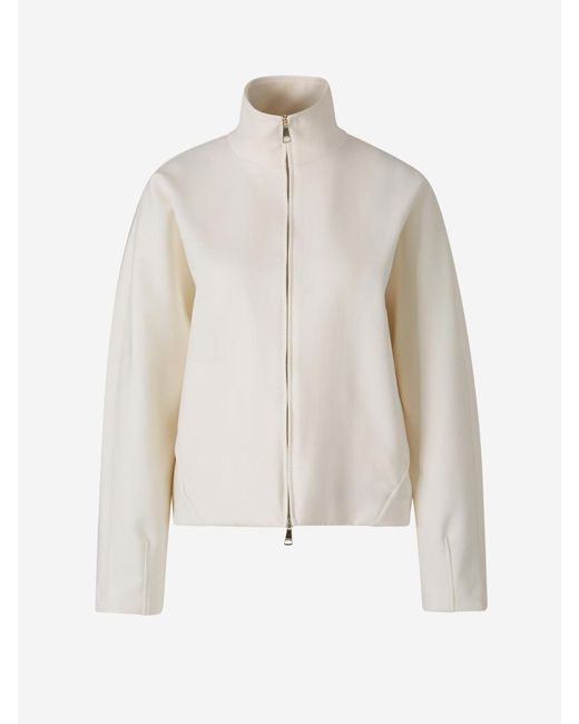Max Mara White Plava Nylon Jacket
