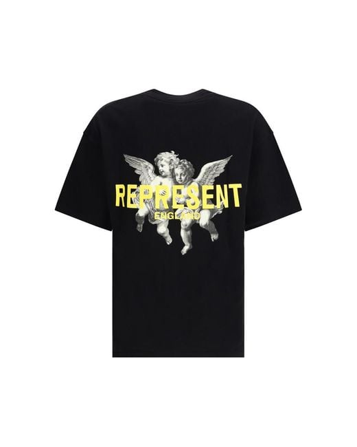 Represent Black T-shirts for men