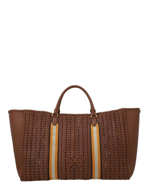 Anya Hindmarch Shopping Neeson Nastro in Brown | Lyst