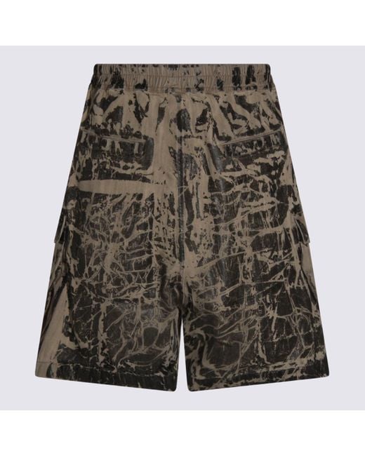 Rick Owens Gray Pantaloncini for men