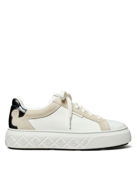 Tory Burch White Ladybug Panelled Sneakers