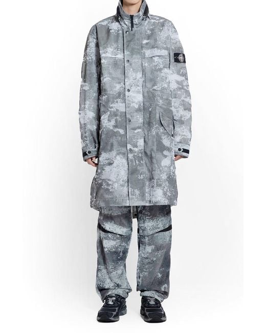 Stone Island Gray Parkas & Raincoats for men