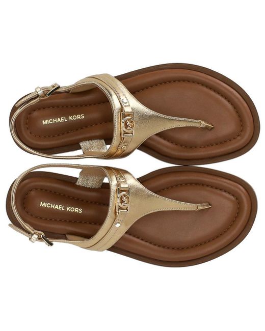 Michael Kors Brown Mandy Thong Sandal