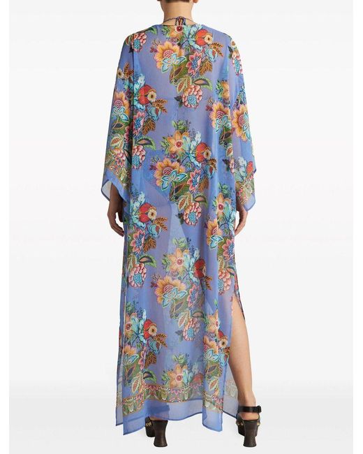 Etro Blue Printed Cover-Up Tunic