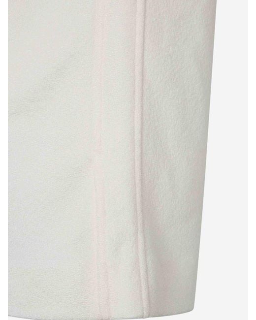 Jil Sander White Wide Viscose Trousers