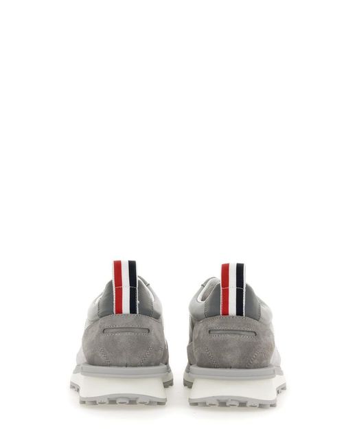 Thom Browne Gray Sneaker With Logo for men