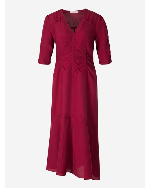 Dorothee Schumacher Red Maxi Silk Dress