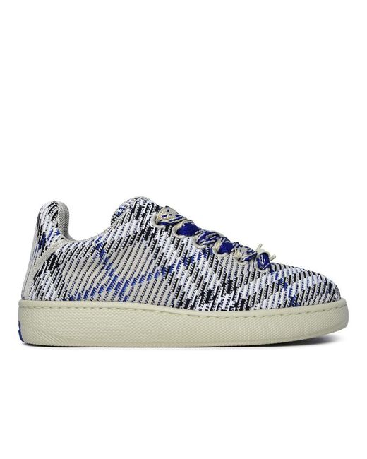 Burberry Blue 'Box' Polyamide Sneakers for men