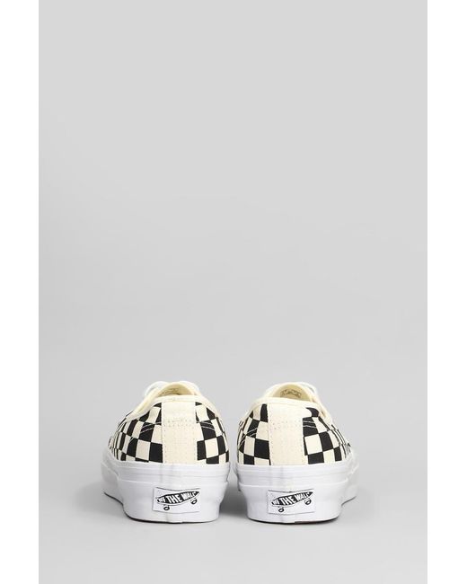 Vans White Lx Authentic Reissue Sneakers for men