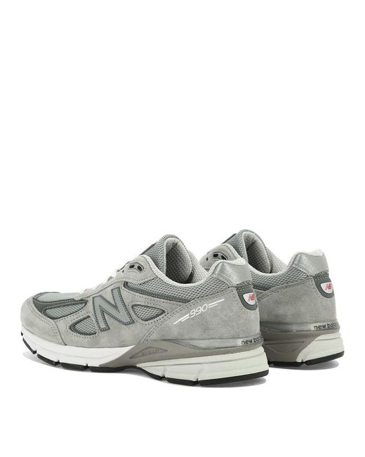 New Balance Gray Made In Usa 990v4 Core Sneakers for men