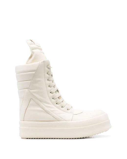 Rick Owens Natural Mega Geobasket Sneakers for men