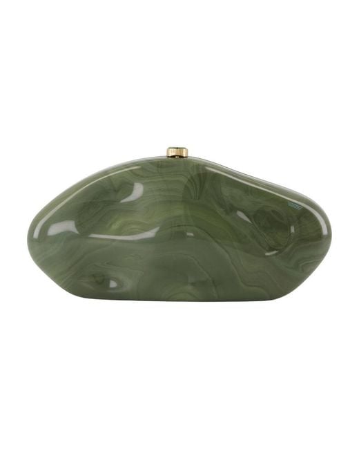 Cult Gaia Green The Caldera Clutch