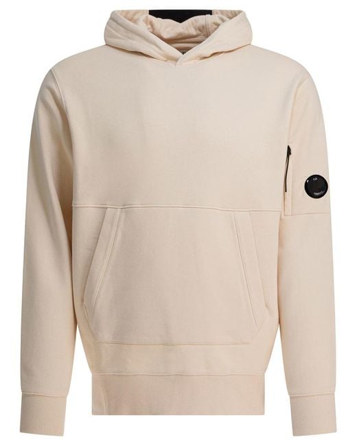 C P Company Natural "Diagonal Raised" Sweatshirt for men