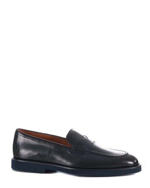 Doucal's Gray Flat Shoes for men