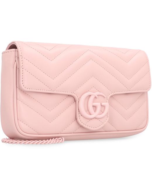 Gucci Pink GG Marmont Quilted Leather Mini-bag