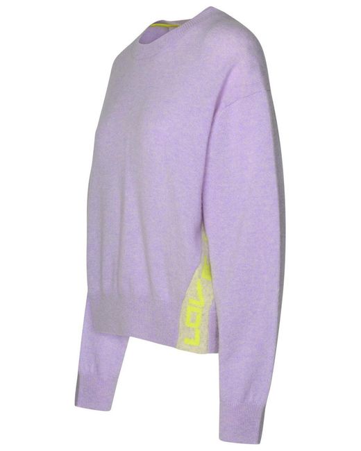 Brodie Cashmere Purple Lilac Cashmere Sweater