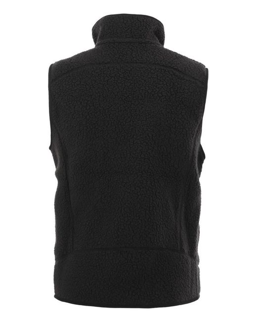 Patagonia Black Retro Pile Fleece Vest for men