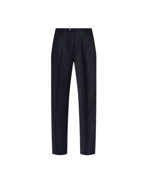 Etro Blue Mrw Trousers Single Pleat for men