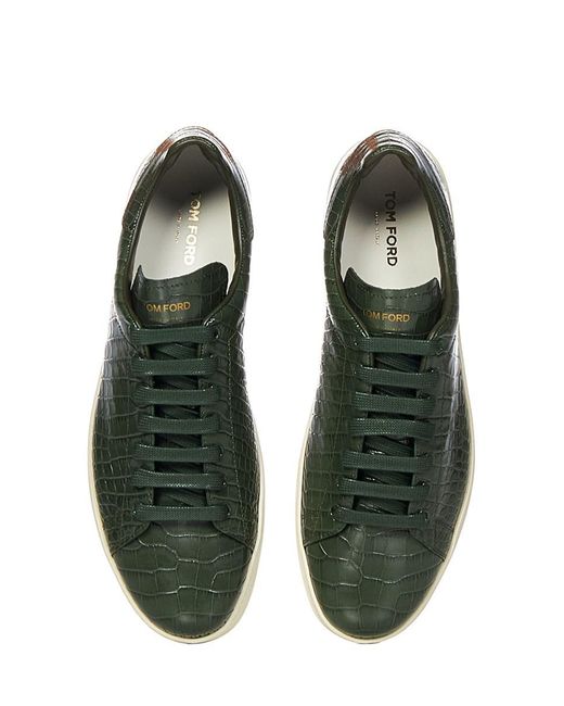 Tom Ford Green Warwick Sneakers for men