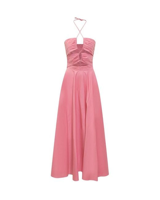 ACTUALEE Pink Long Dress