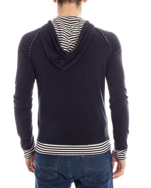 Armani Jeans Blue Sweatshirt Hoodie for men