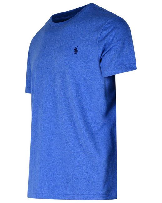 Polo Ralph Lauren Blue Light Cotton T-Shirt for men
