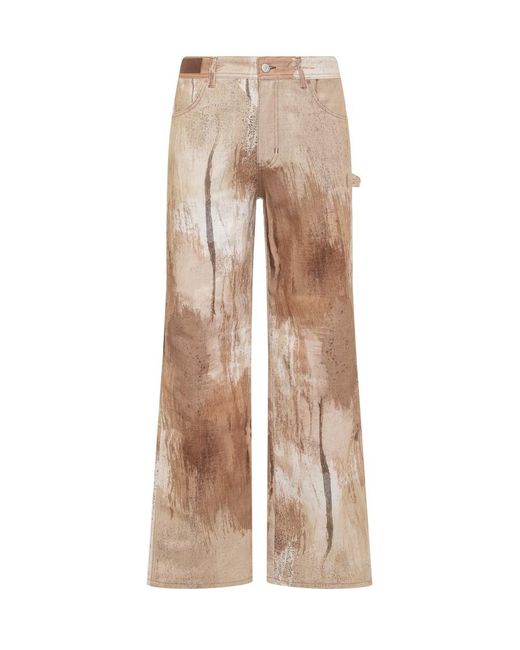 ANDERSSON BELL Natural Tawney Print Jeans for men