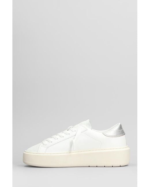 Date White Hill Low Platform Sneakers