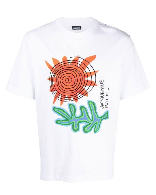 Jacquemus 'le Tshirt Soalheiro' T-shirt in White for Men | Lyst