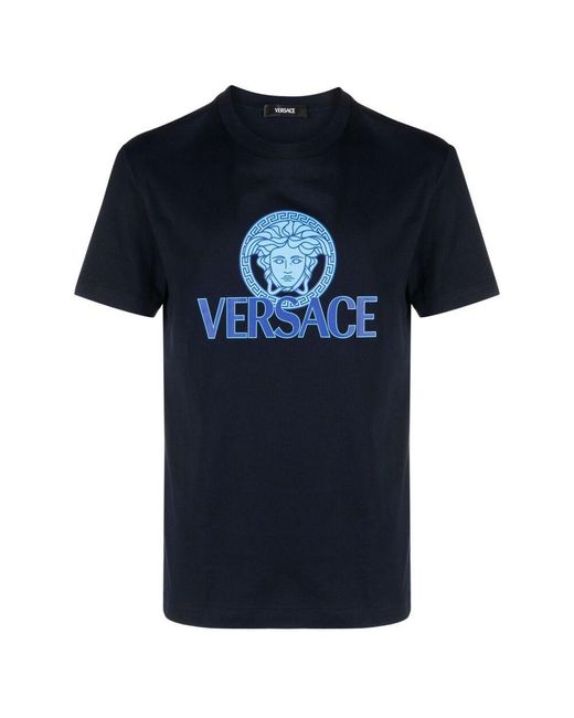 Versace Blue T-shirts for men