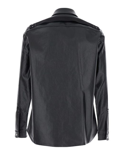 Rick Owens Black Jacket With Patch Pockets On The Chest for men