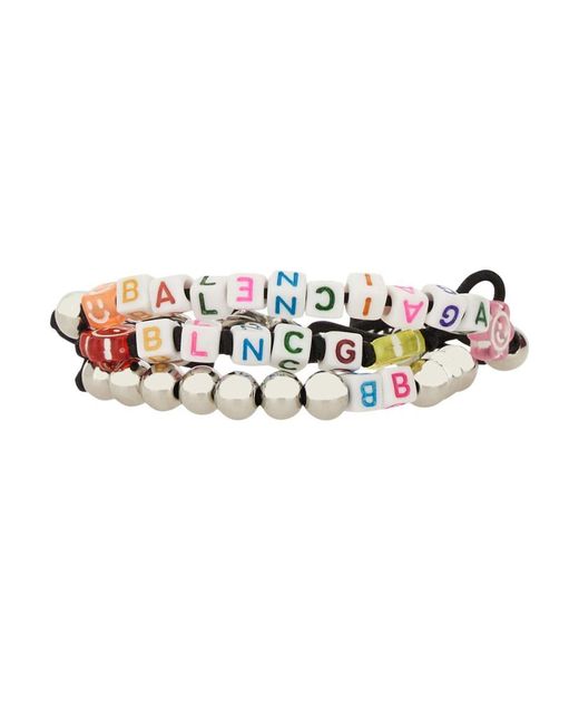 Balenciaga White Keyring Bracelet