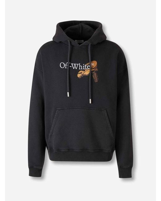 Off-White c/o Virgil Abloh Black Hooded Sweatshirt for men
