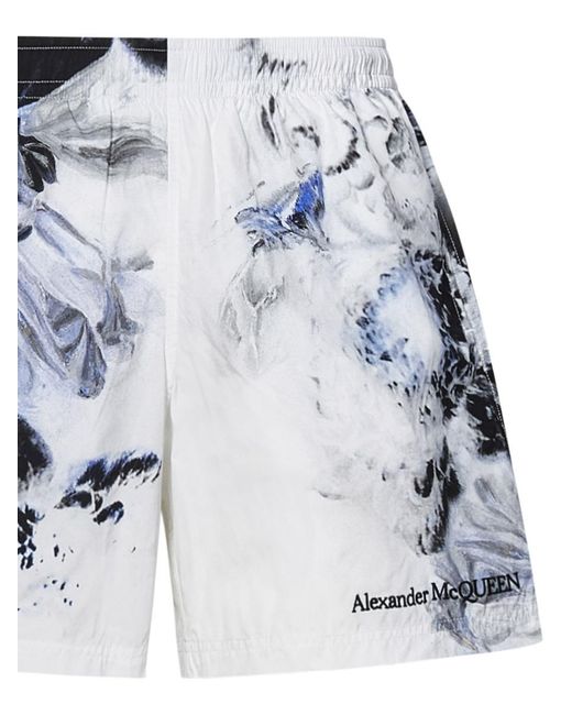 Alexander McQueen White Swimsuit for men