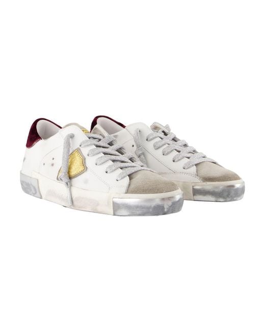 Philippe Model White Prsx Low Sneakers