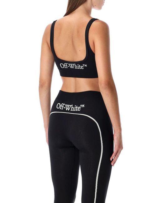 Off-White c/o Virgil Abloh Black Off Stamp Seamless Logo Bra