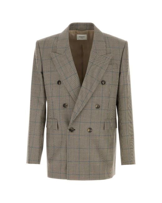 Saint Laurent Gray Jackets And Vests for men