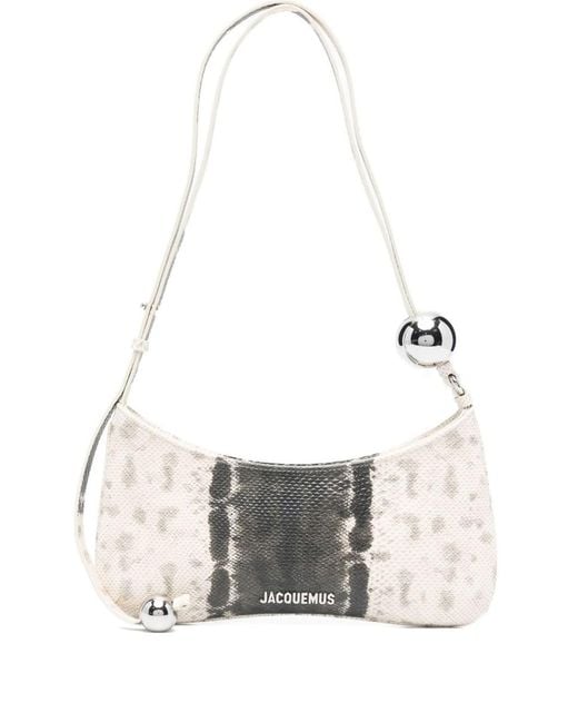 Jacquemus White Le Bisou Perle Shoulder Bag