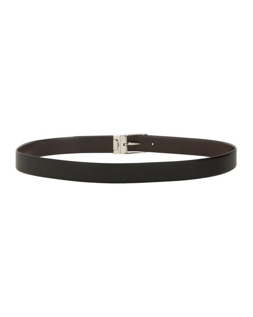 Boss Black Leather Belt for men