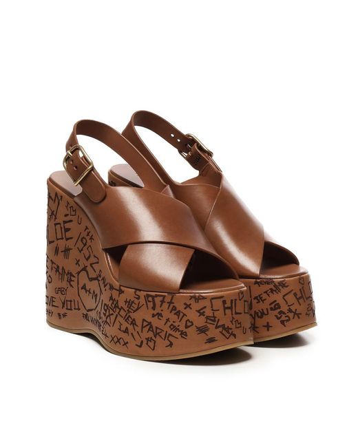 Chloé Brown Chloè Sandals