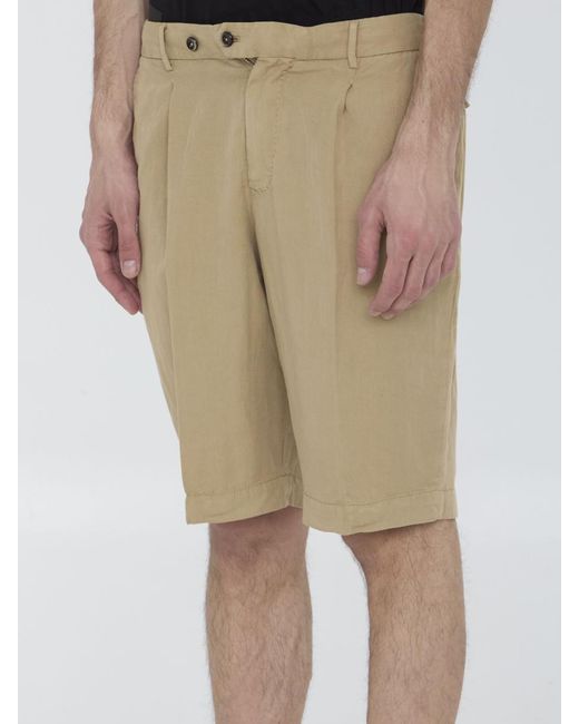 PT Torino Natural Elasticated Bermuda Shorts for men