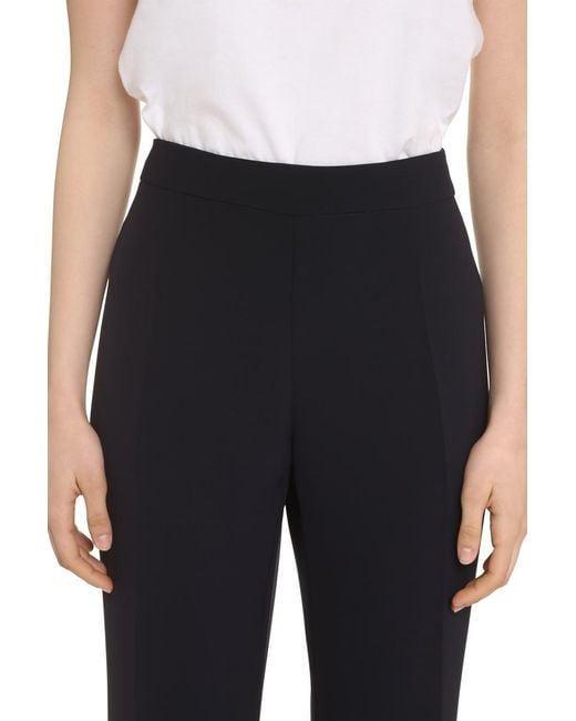 Clips High-rise Trousers in Blue | Lyst UK