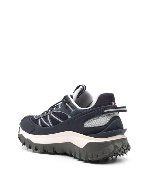 Moncler Blue Trailgrip Panelled Sneakers for men